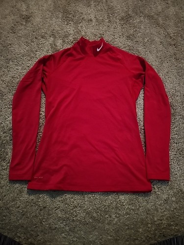 Nike Pro Combat Dri-Fit Long Sleeve Shirt Large Compression, Thumb Holes - Picture 1 of 10