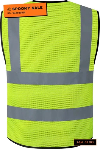 Reflective Safety Vest for Men Women Construction Vest Meet ANSI/ISEA Standard image 2
