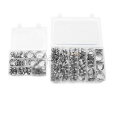 60/140 Pieces Adjustable Hose Clamp 1/4" to 1-1/2" Fuel Line Worm Clip Clamps