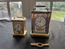 Vintage Solid Brass Halcyon Days Carriage Clock