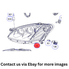 2008 Mercedes-Benz S550 Bi-Xenon Scheinwerfer links Fahrerseite gebraucht OEM...