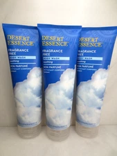 DESERT ESSENCE FRAGRANCE FREE BODY WASH SOOTHING 8 OZ NWOB SET OF 3