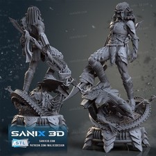 FIGURINE DE 40 CM DE HAUT ALIEN vs. PREDATOR figurine fan art