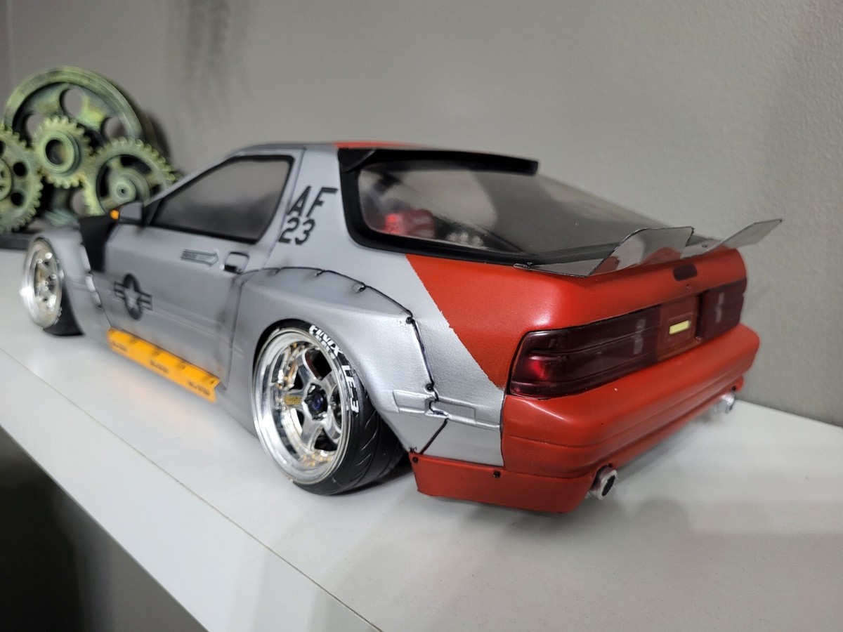 Custom 1/10 Mazda RX7 FC3S Body Only. Fits Usukani, Yokomo