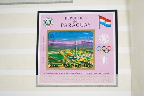 WORLDWIDE OLYMPICS 2 ALBUM COLLECTION OF 80+ SHEETS & 225+ STAMPS MOSTLY MINT - Picture 17 of 24