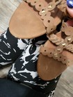 Dollhouse strappy wedge tan size 7.5 women's ladies shoe summer — photo 8