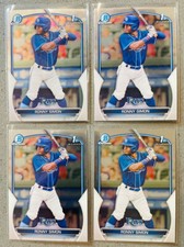 4x Lot 2023 Bowman Chrome 1st Prospects Baseball #BCP-112 Ronny Simon Base Card