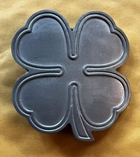 4 LEAF CLOVER BELT BUCKLE NEW APPROXIMATELY 2 1/2" X 2 7/8"