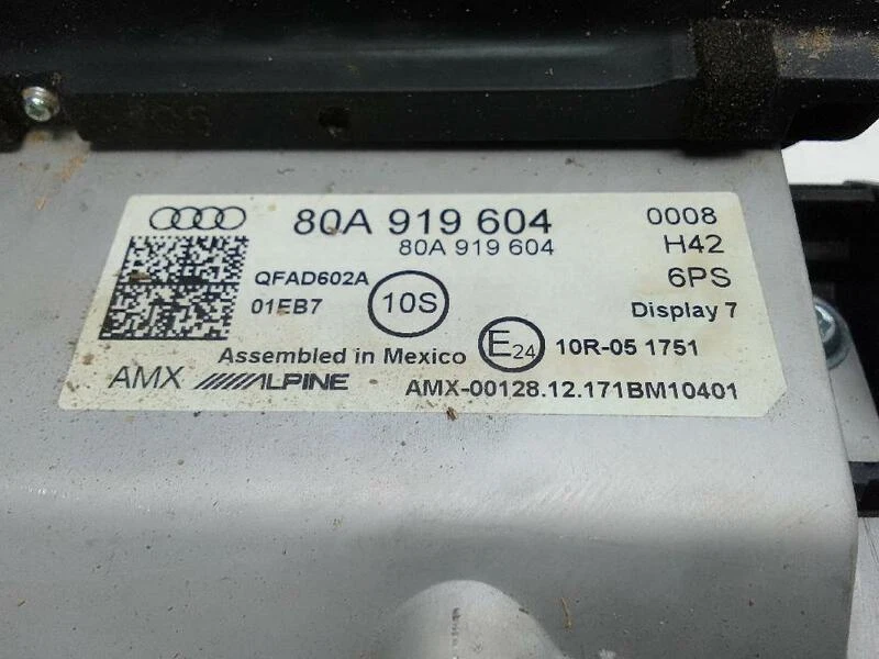 80a919604 pantalla multifunción para AUDI Q5 (FYB)(10.2016- ) 2.0 BASIS 400941 - Imagen 3 de 4