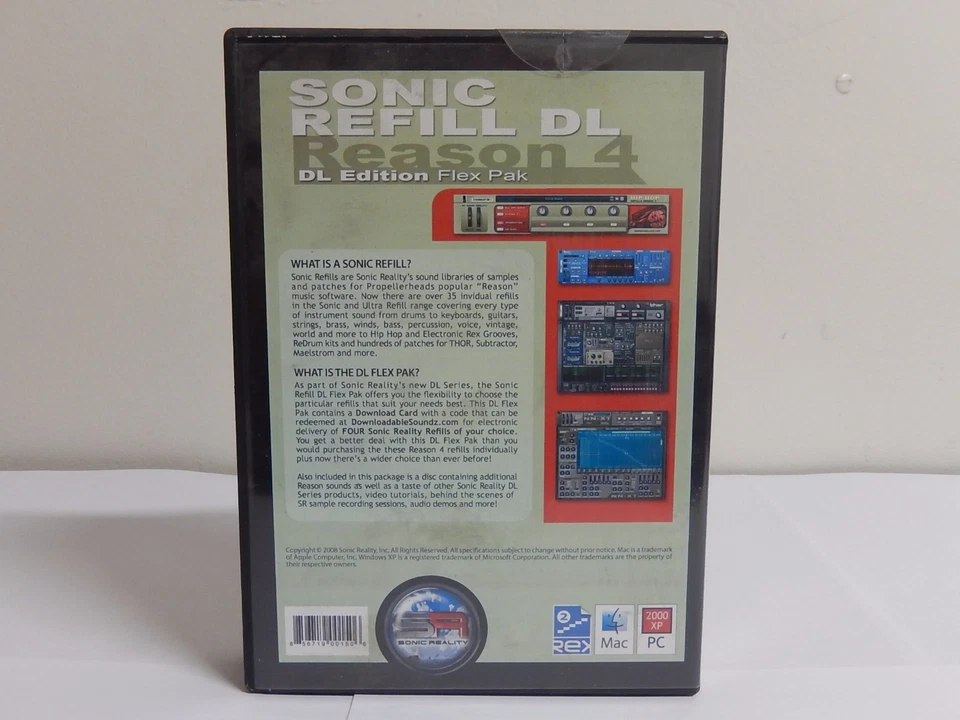 SONIC REALITY ReFILL REASON 4  DOWNLOAD CARD FOR YOUR CHOICE OF 4  ReFILLS - Image 2 of 3