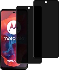 For Motorola Moto G04 G04S Privacy Glass Anti Spy Screen Protector 9H Hardness