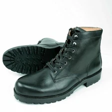 BLOOMY'S THE MENS STORE PIERCE COMBAT BLACK LEATHER LUG BOOTS SIZE 10M NIB
