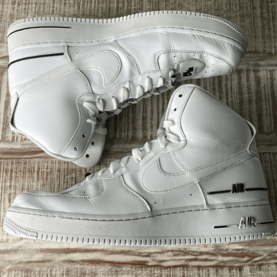 high dual air white black af1