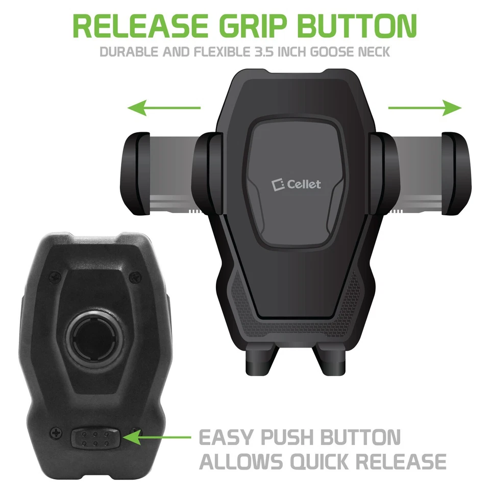 Cellet Goose Neck Windshield / Dash Cell Phone Mount with Sticky Suction Cup - Image 4 of 4