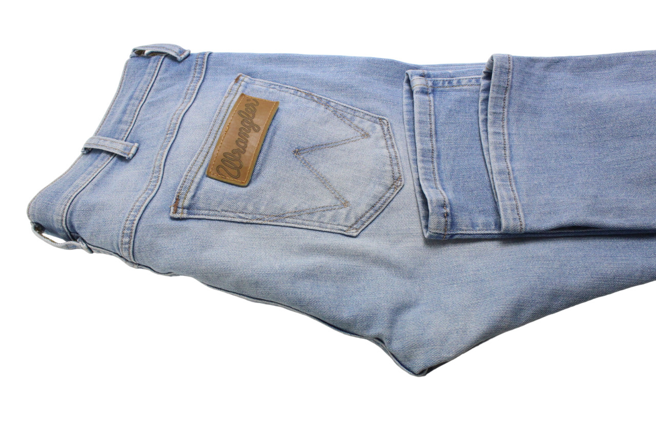 WRANGLER Bryson Jeans Men's W30/L34 Whiskers Light Slim Fit Denim Blue thumbnail 5