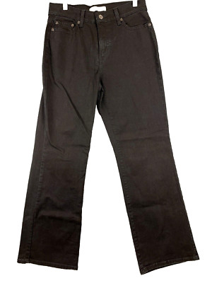 Levis 512 Jeans Womens Size 10 Black Denim Perfectly Slimming Boot Cut (28x30)
