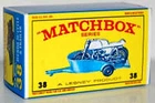 Matchbox Lesney No 38 HONDA MOTORCYCLE & TRAILER Empty Repro Box E