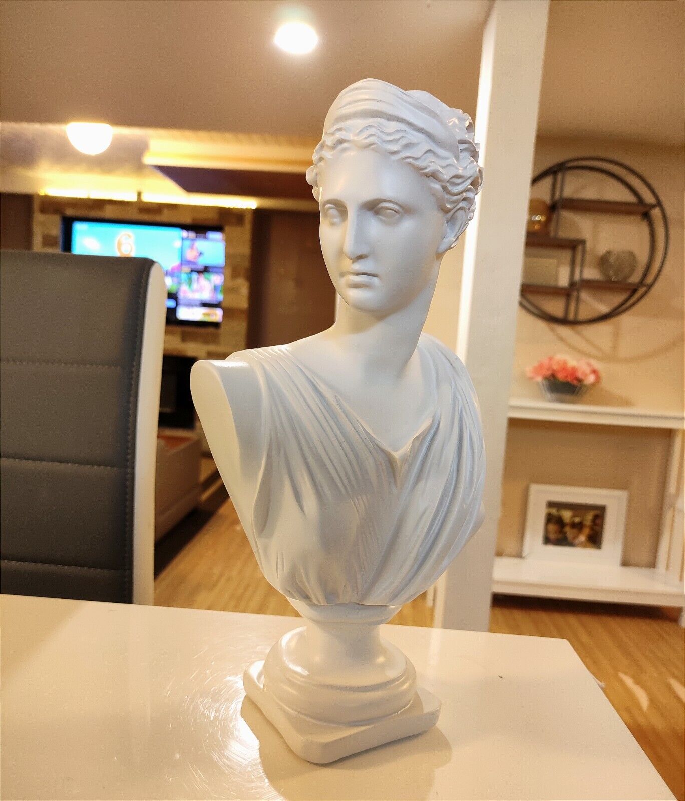 New Venus Bust Sculpture Classic Resin Statue Greek Nordic Style Home Decor 12"