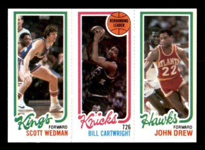 1980 Topps Basketball #167 Wedman Cartwright Drew EX *e3
