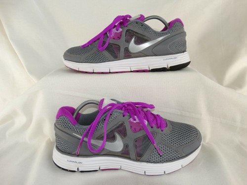 Nike W Lunarglide+ 3 Breath Laufschuhe EU 39 US 8 Sneaker grau-lila 510802-016 - Bild 3 von 8