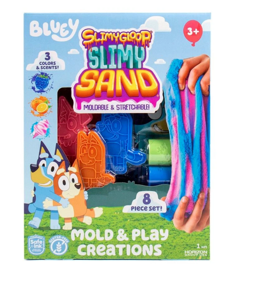 Bluey SlimyGloop Slimy Sand Mold Play Creations Toy New With Box