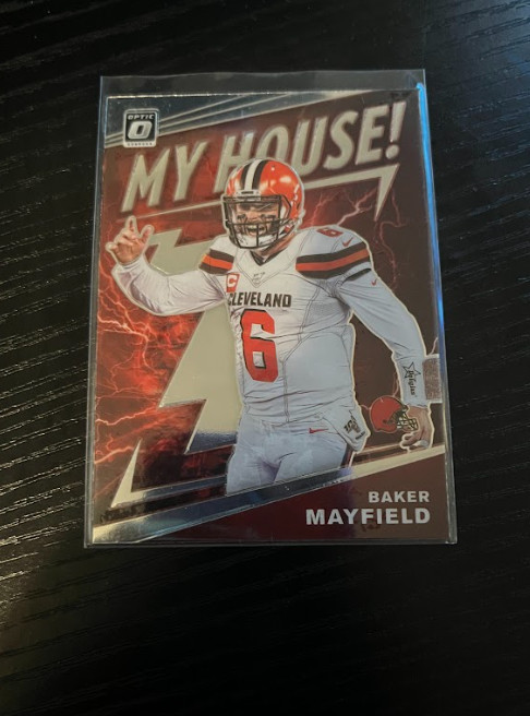 2020 Optic My House BAKER MAYFIELD Football Card MH-9 Browns
