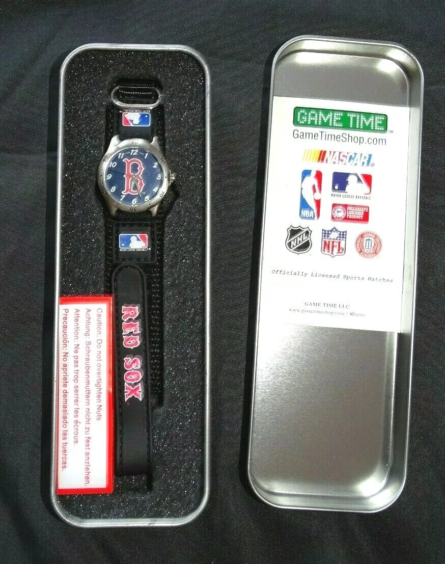 Boston Red Sox Game Time Youth size watch, with metal case eBay