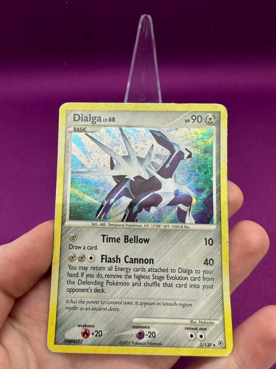 Pokemon TCG Dialga LV. 68 1/130 Diamond & Pearl Holo Foil