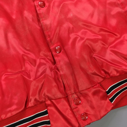 Rare VTG CHALK LINE St. Louis Cardinals NFL Football Satin Varsity Jacket 80s M - Picture 6 of 12