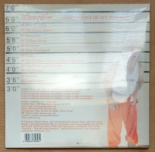 Puscifer: Conditions Of My Parole - New 2 LP Opaque Red And White Swirl Vinyl - Picture 2 of 2