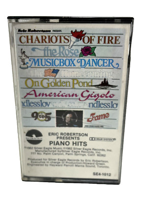 Eric Robertson Presents ''Piano Hits'' - Silver Eagle Cassette ~ Instrumental 1982