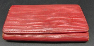 echt Vintage Louis Vuitton EPI Leder rot 4 Schlüsseletui Etui K/C02