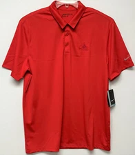 CITGO Fueling Good ~ Nike Golf Polo Dri-Fit Shirt Men's Large Geometric Red NWT