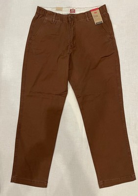Levis XX Chino EZ Taper Mens Stretch Pants Size L Brown (Fudge 