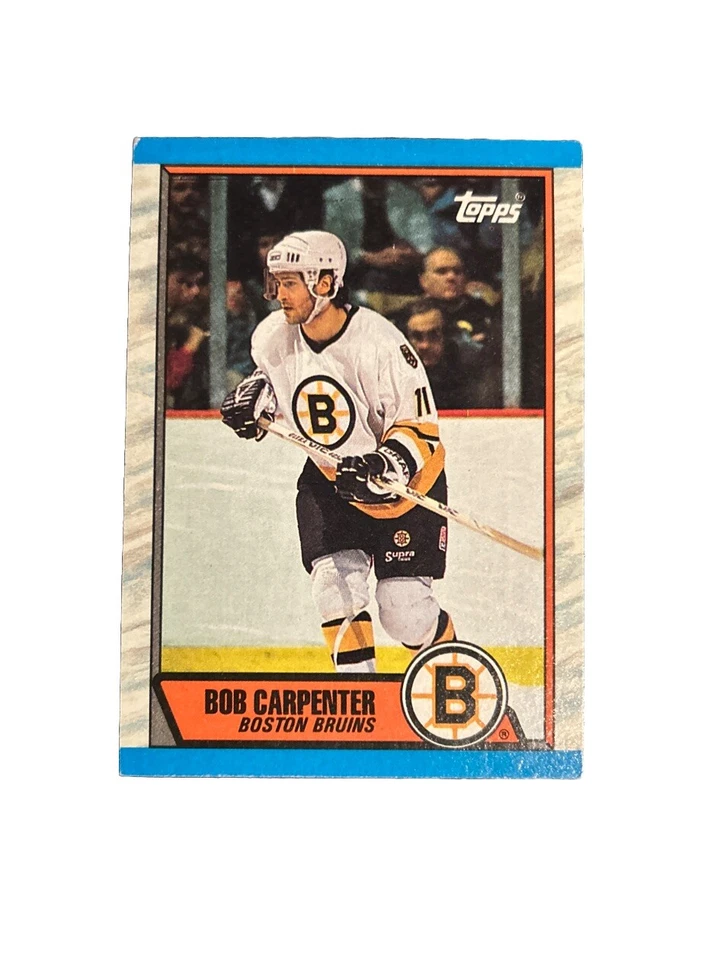 Autographed 1989-90 Topps - #167 Bob Carpenter- Boston Bruins - Image 2 of 2