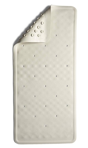 Medline Bath Safety Rubber Bath-Mat Microban 13.4 in x 29 in Bathroom Floor Mat - Picture 2 of 4
