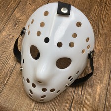 Maschera Halloween Freddy Jason spaventosa festa hockey venerdì 13 maschera completa NUOVA