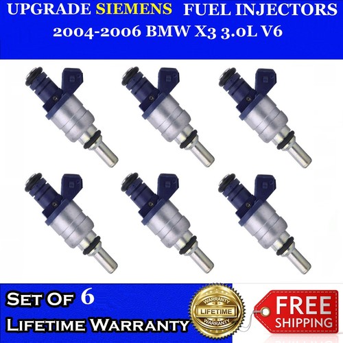 6x Upgrade OEM Siemens Fuel Injectors For 20042006 BMW X3 3.0L V6