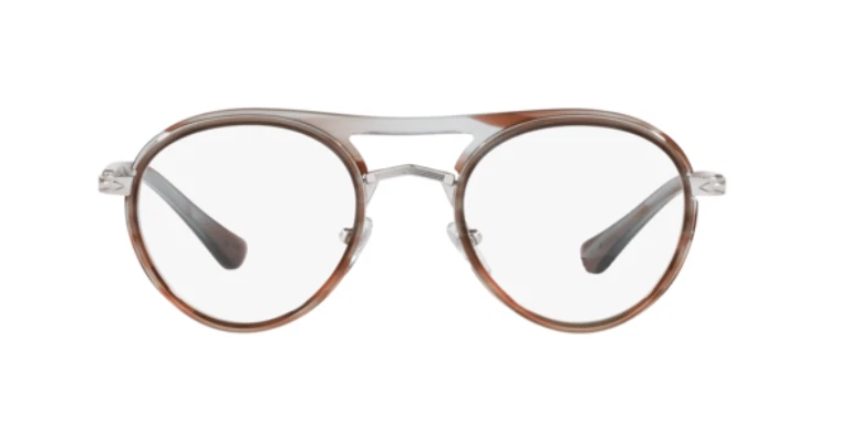 Очки унисекс Persol 0PO2485V 1147 в полоску серые градиентные в полоску коричневые - Изображение 2 из 4