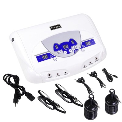 Detox Foot Bath Dual Ionic Cell Relax Spa Massager Machine LCD Mp3 Music Player