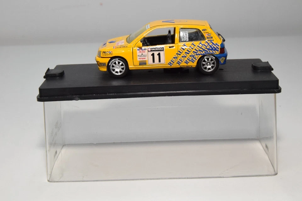 B29 1:43 SOLID VEREM 761 RENAULT CLIO BRITISH RALLY 1995 #11 MIB RARO! - Immagine 2 di 4