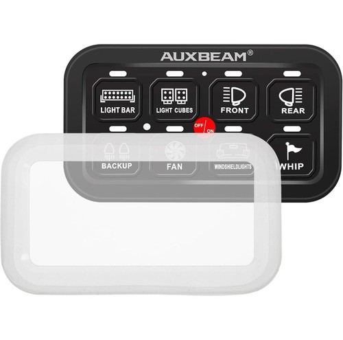 Auxbeam RGB 8 Gang Switch Panel Circuit Control Relay System + Waterproof Cover - Picture 11 of 12