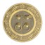 Hardware Philosophy Flower Pot Brass Cabinet Faceplate Set – 140mm Antique Backplate With Pulls & Hardware