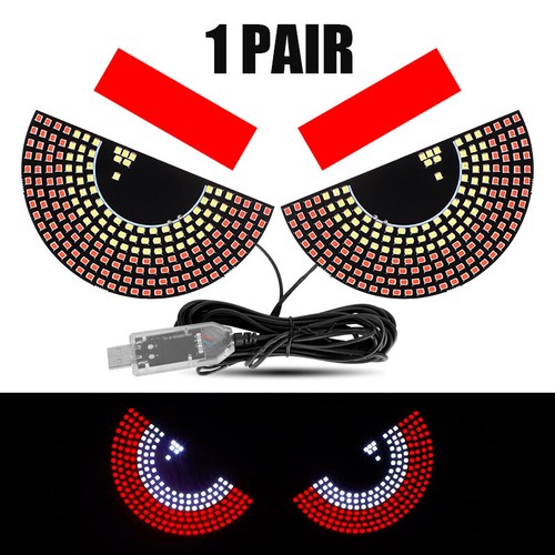 Dynamic Devil Eyes Light for Cars LED Eyes Windshield Car Decoration Auto Window - Picture 1 of 27