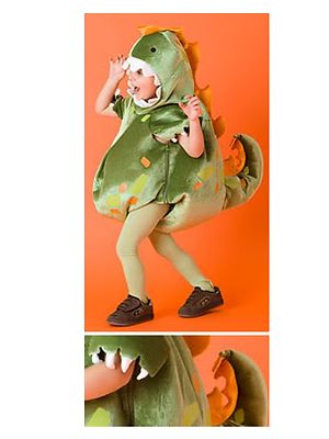 ノン New Babystyle Green Plush Dinosaur Baby Halloween Costume Size 12