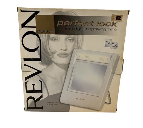 Revlon Perfect Look Travel Light Magnifying Makeup Vanity Mirror 1x 3x Hair Tool
