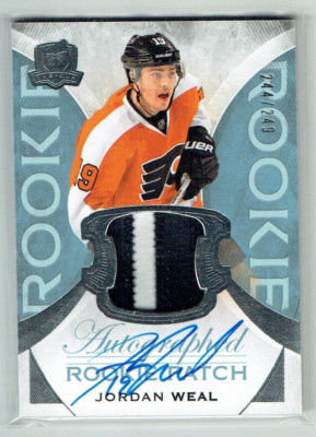 15-16 UD Upper Deck The Cup  Jordan Weal  /249  Rookie  Patch  Auto