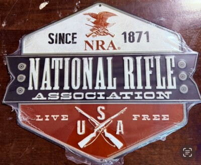   NRA National Rifle Association USA Metal Sign 12x10  Man cave