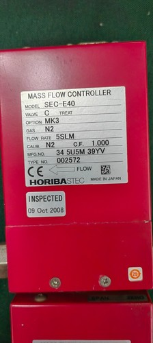 HORIBA SEC-E40 Mass Flow Controller, GAS:N2, Flow Rate: 5SLM - Picture 7 of 8