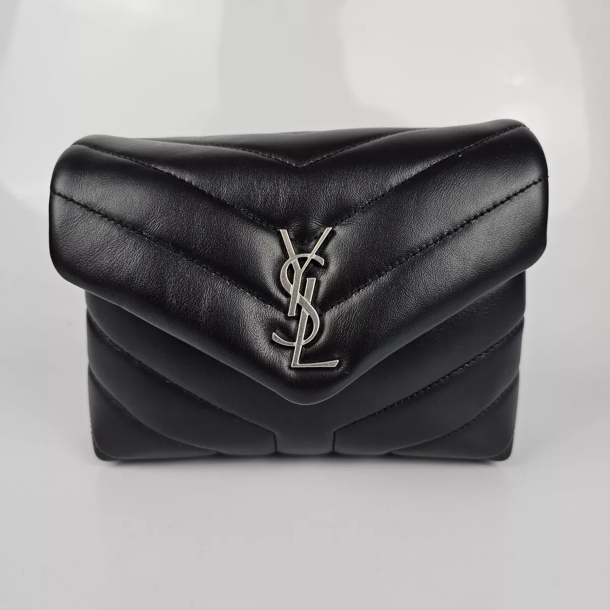 Saint Laurent Toy Loulou Brilliant Matelasse Black Leather